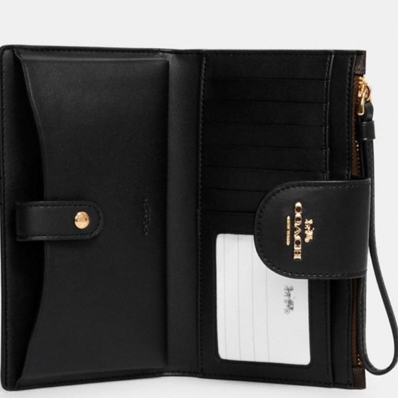 NWT Coach Tech Phone Wallet In Colorblock Signature Canvas - Picture 2 of 5